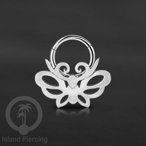 Anting Tindik Stainless Segment Ring yang unik Body Jewelry untuk Telinga dan Septum warna silver