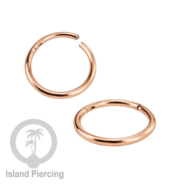 Perhiasan Stainless Conch Piering Ring Conch Body Jewelry Segment Ring Silver &amp; Black