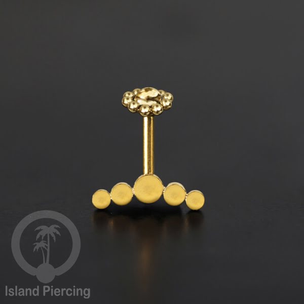 Anting Tindik Helix Piercing Stainless pilihan warna gold atau silver Helix Body Jewelry