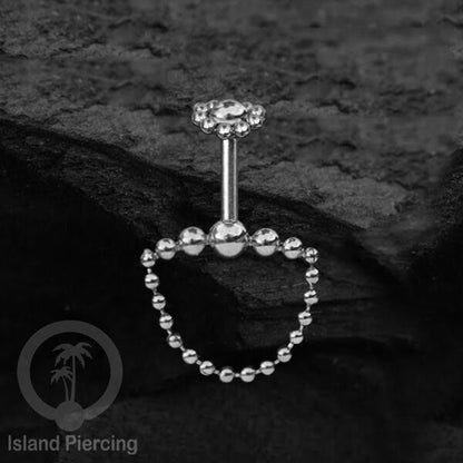 Anting Tindik Helix Piercing Stainless pilihan warna gold atau silver Helix Body Jewelry