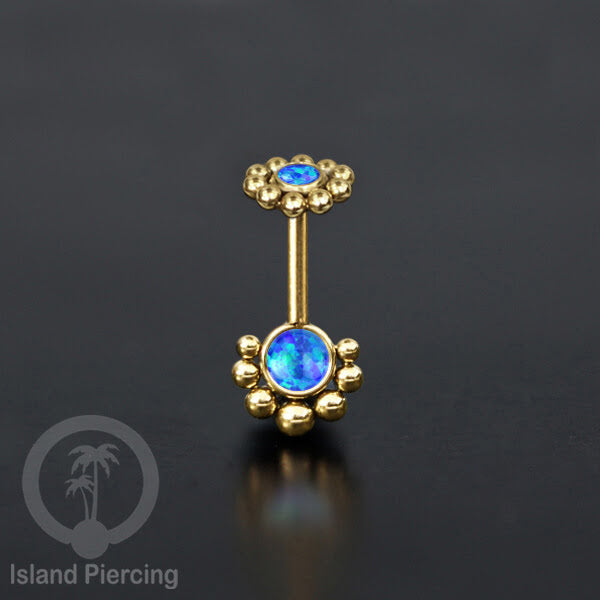 Anting Piercing Helix Stainless warna gold dengan batu banyak variasi, anting tindik baja beda