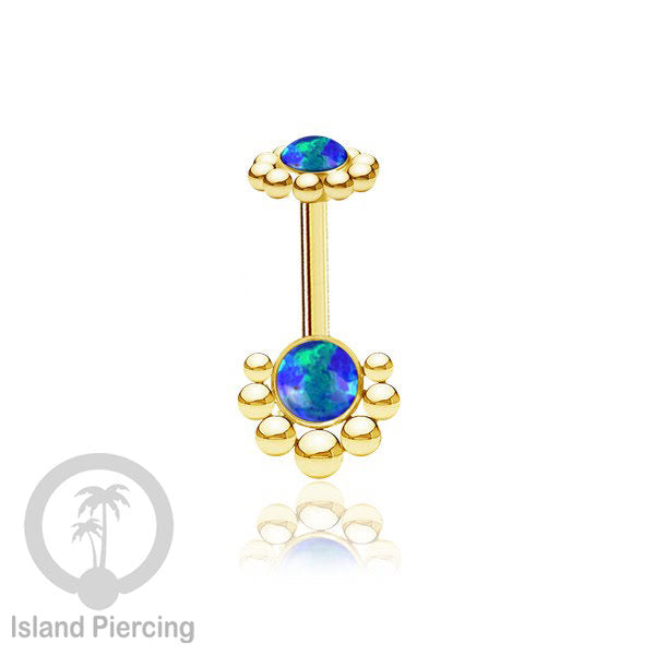 Anting Piercing Helix Stainless warna gold dengan batu banyak variasi, anting tindik baja beda