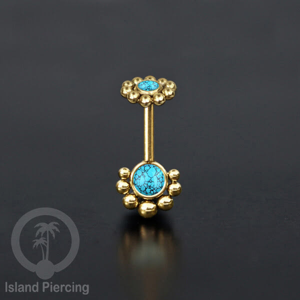 Anting Piercing Helix Stainless warna gold dengan batu banyak variasi, anting tindik baja beda