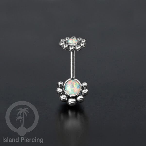 Anting Piercing Helix Stainless warna silver dengan batu banyak variasi, anting tindik baja beda
