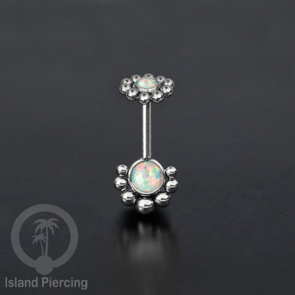 Anting Piercing Helix Stainless warna silver dengan batu banyak variasi, anting tindik baja beda