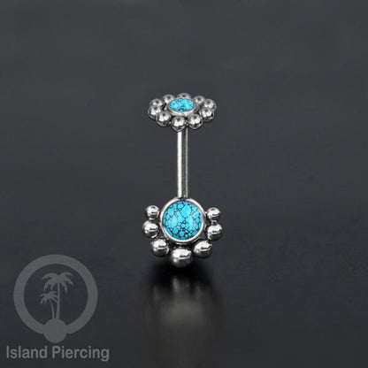 Anting Piercing Helix Stainless warna silver dengan batu banyak variasi, anting tindik baja beda