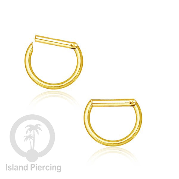 Hinged Septum Piercing Ring stainless steel tragus piercing plain design