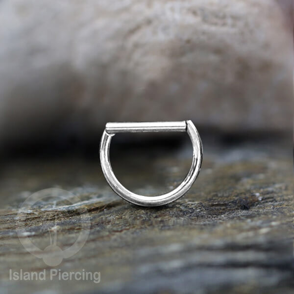 Hinged Septum Piercing Ring stainless steel tragus piercing plain design