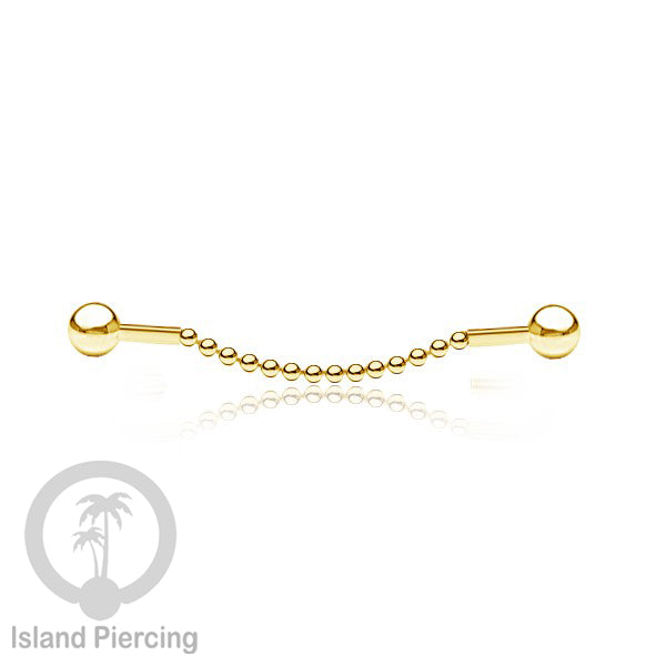 Anting Industrial Piercing stainless buat pakai Rantai biar nyaman di pakai