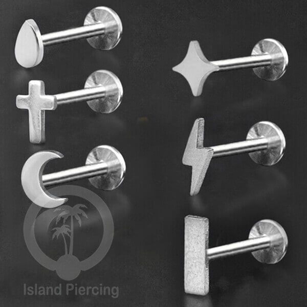 Anting Tindik Labret aneka model warna Silver, Tragus, Daith &amp; Helix Piercing Jewelry