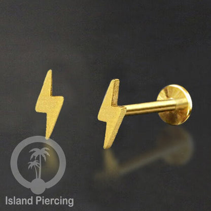 Anting Tindik Labret aneka model warna Gold, Tragus, Daith &amp; Helix Piercing Jewelry