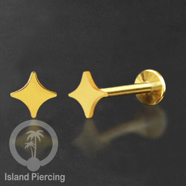 Anting Tindik Labret aneka model warna Gold, Tragus, Daith &amp; Helix Piercing Jewelry