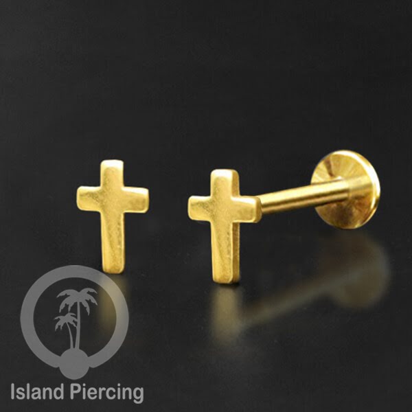 Anting Tindik Labret aneka model warna Gold, Tragus, Daith &amp; Helix Piercing Jewelry