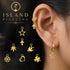 Body Jewelry Charm stainless yang bisa di pasang sebagai DIY warna gold