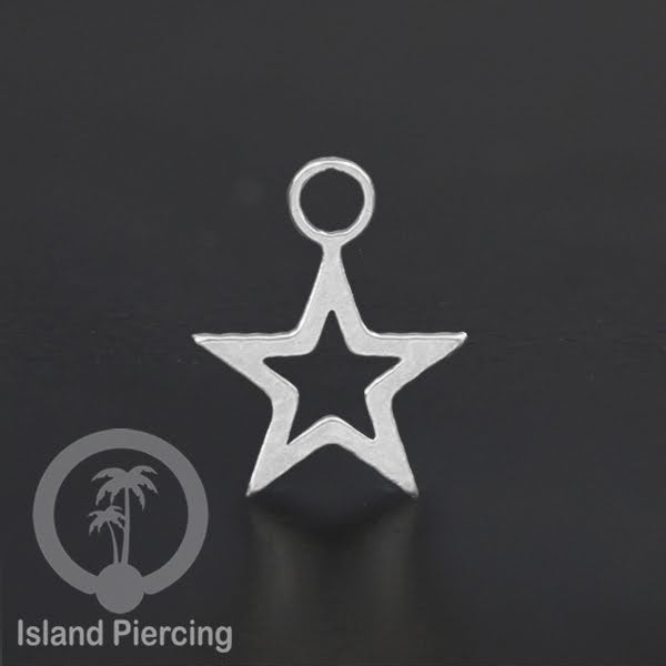 Body Jewelry Charm stainless yang bisa di pasang sebagai DIY warna silver