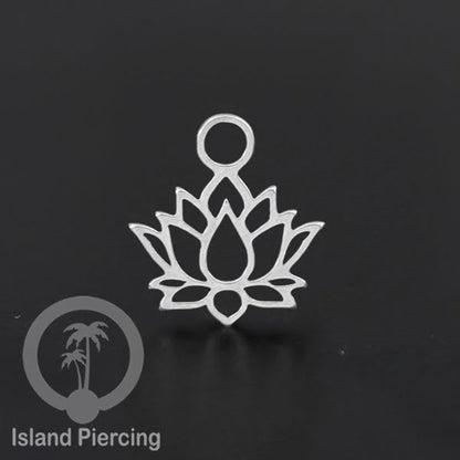 Body Jewelry Charm stainless yang bisa di pasang sebagai DIY warna silver