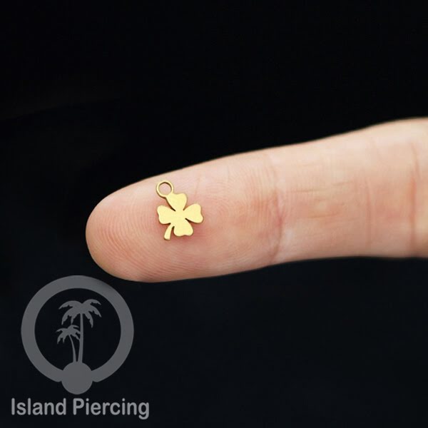 Body Jewelry Charm stainless yang bisa di pasang sebagai DIY warna gold