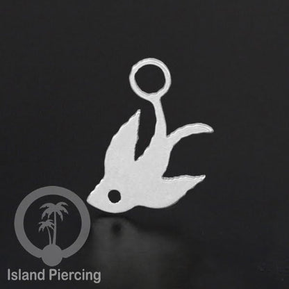 Body Jewelry Charm stainless yang bisa di pasang sebagai DIY warna silver