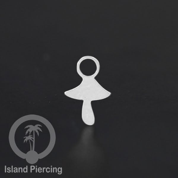 Body Jewelry Charm stainless yang bisa di pasang sebagai DIY warna silver