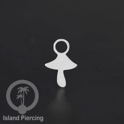 Body Jewelry Charm stainless yang bisa di pasang sebagai DIY warna silver