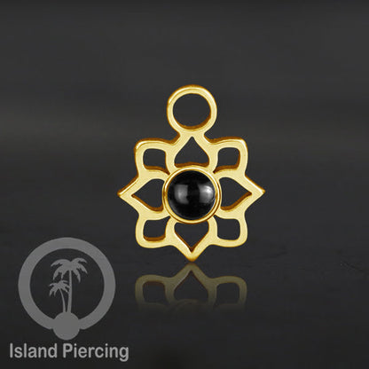 Body Jewelry Charm, Liontin kecil, Stainless charm, bracelet charm, warna gold dengan epoxy.