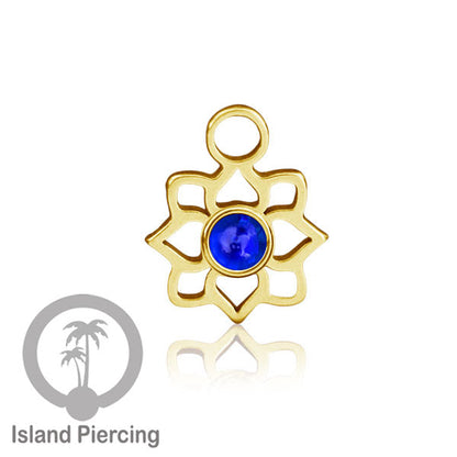Body Jewelry Charm, Liontin kecil, Stainless charm, bracelet charm, warna gold dengan epoxy.