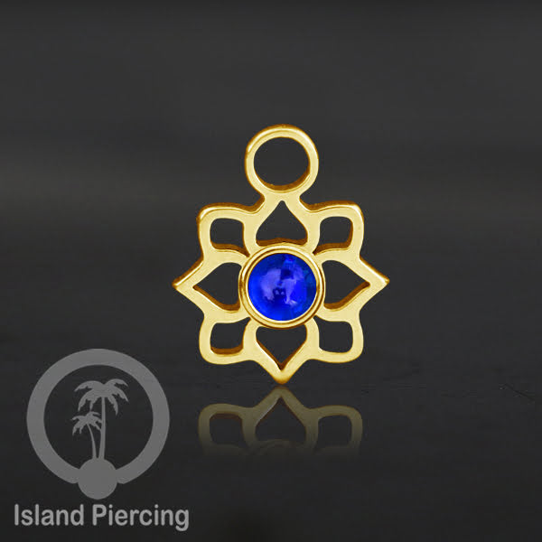 Body Jewelry Charm, Liontin kecil, Stainless charm, bracelet charm, warna gold dengan epoxy.