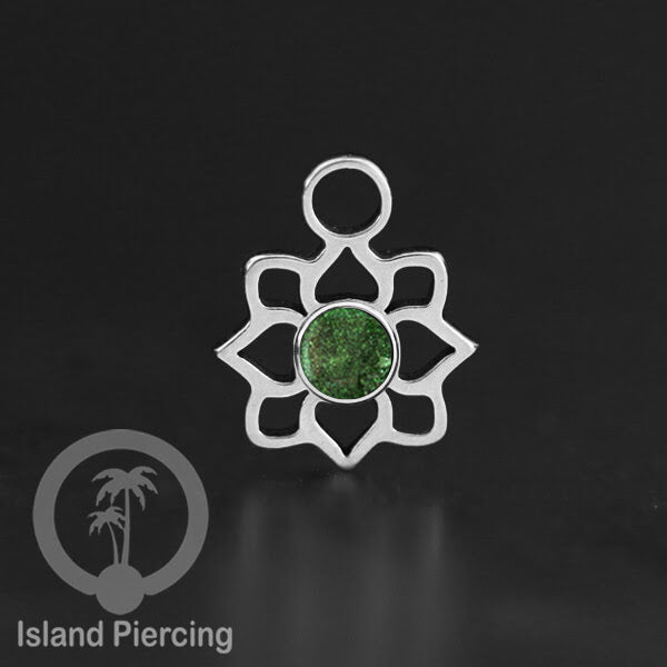 Body Jewelry Charm, Liontin kecil, Stainless charm, bracelet charm, warna silver dengan epoxy.