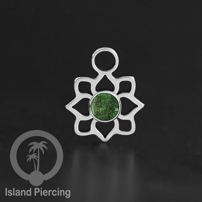 Body Jewelry Charm, Liontin kecil, Stainless charm, bracelet charm, warna silver dengan epoxy.
