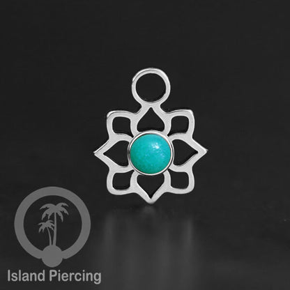 Body Jewelry Charm, Liontin kecil, Stainless charm, bracelet charm, warna silver dengan epoxy.
