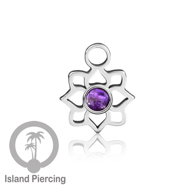 Body Jewelry Charm, Liontin kecil, Stainless charm, bracelet charm, warna silver dengan epoxy.