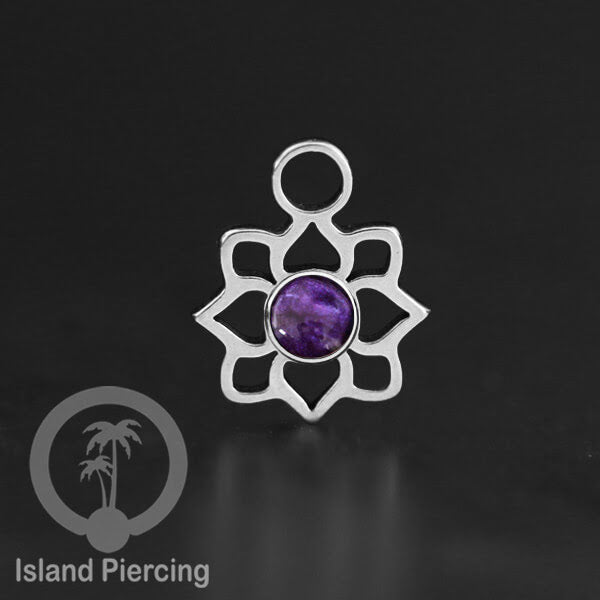 Body Jewelry Charm, Liontin kecil, Stainless charm, bracelet charm, warna silver dengan epoxy.