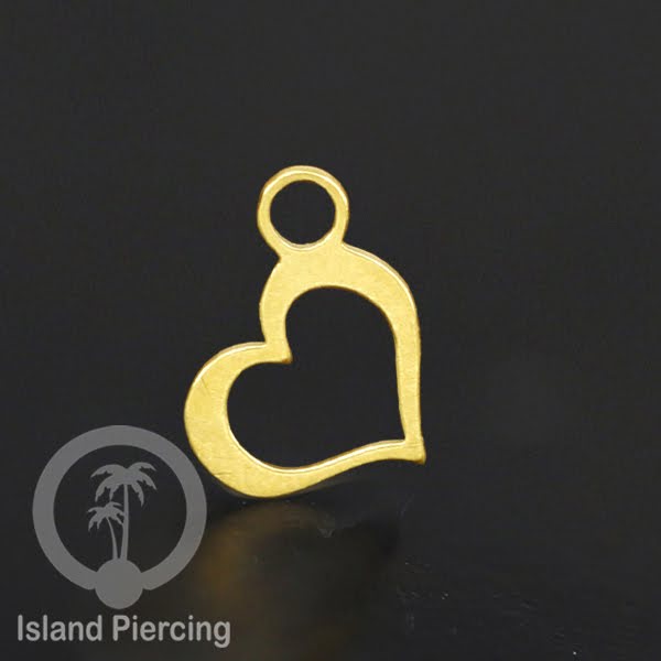 Body Jewelry Charm stainless yang bisa di pasang sebagai DIY warna gold