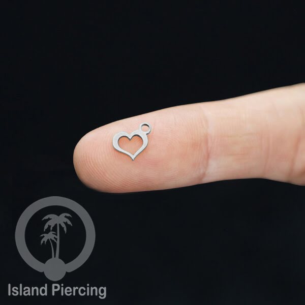 Body Jewelry Charm stainless yang bisa di pasang sebagai DIY warna silver