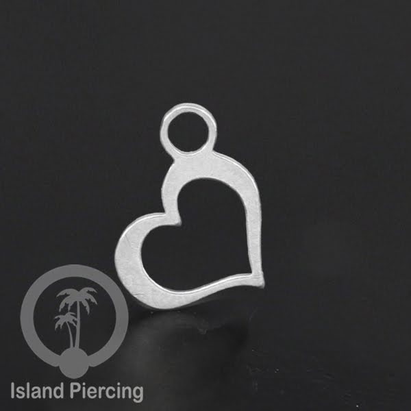 Body Jewelry Charm stainless yang bisa di pasang sebagai DIY warna silver