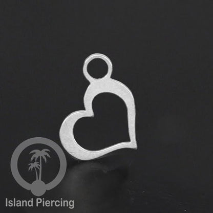 Body Jewelry Charm stainless yang bisa di pasang sebagai DIY warna silver