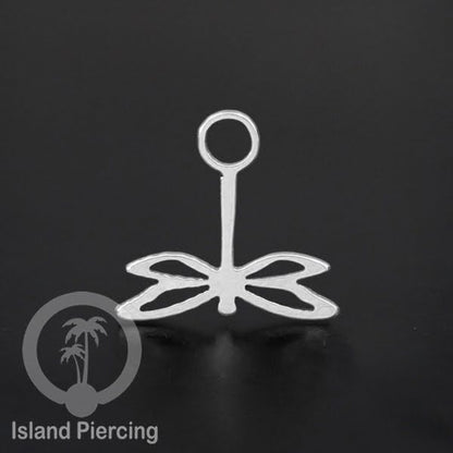 Piercing Charm Liotin Stainless warna silver yang bisa pasang di Tindik dasar semua model tersedia di toko Island Piercing
