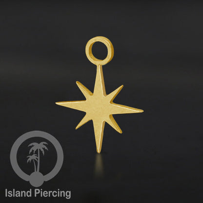 Jewelry Charm, Liontin stainless kecil, steel charm, Liontin perhiasan anting, warna gold.