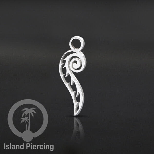Body Jewelry Charm, Liontin stainless kecil, steel charm, Liontin perhiasan anting, warna silver.