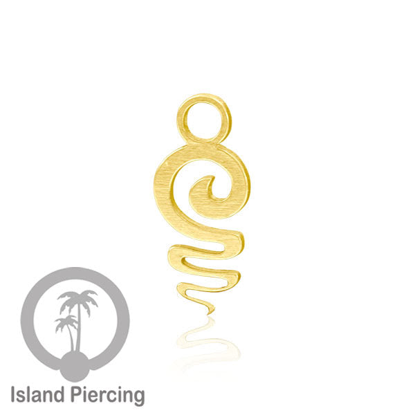 Jewelry Charm, Liontin stainless kecil, steel charm, Liontin perhiasan anting, warna gold.