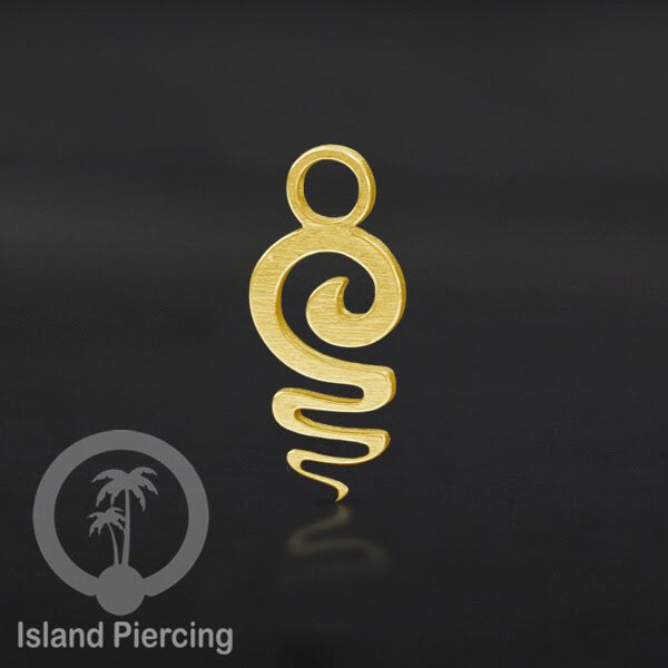 Jewelry Charm, Liontin stainless kecil, steel charm, Liontin perhiasan anting, warna gold.