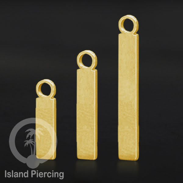 Body jewelry charm sebagai spike warna gold, untuk dekorasi anting tindik dan perhiasan biasa.