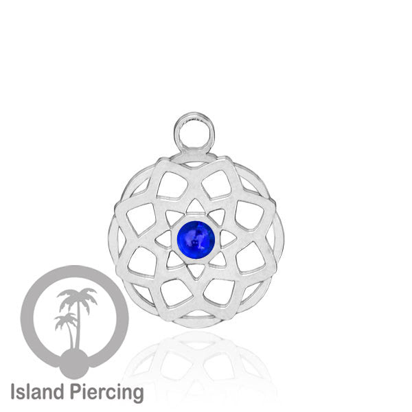 Liontin perhiasan stainless, steel body jewelry charm, Liontin anting dan gelang warna silver.