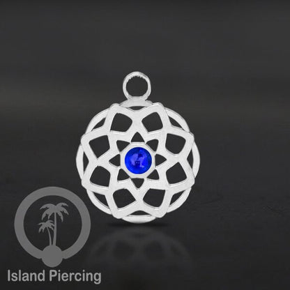Liontin perhiasan stainless, steel body jewelry charm, Liontin anting dan gelang warna silver.