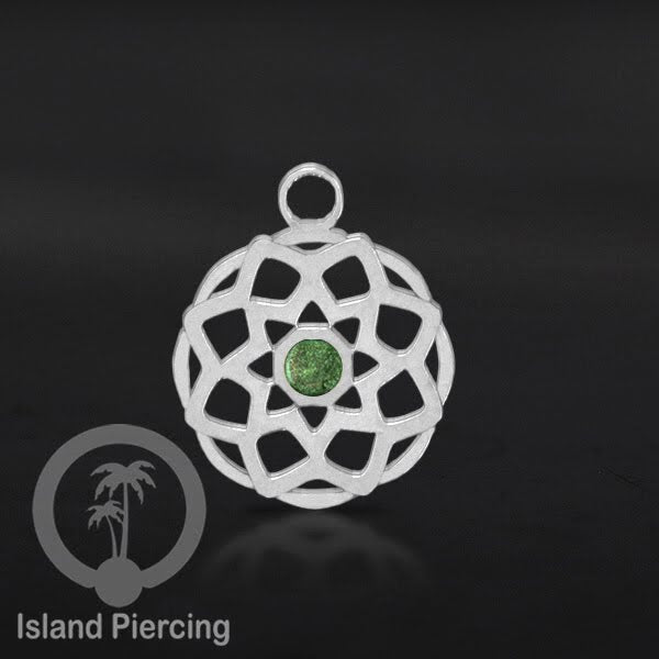 Liontin perhiasan stainless, steel body jewelry charm, Liontin anting dan gelang warna silver.