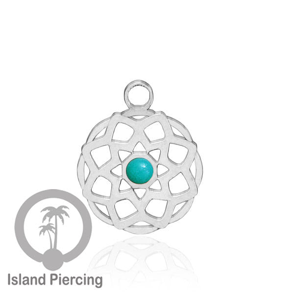 Liontin perhiasan stainless, steel body jewelry charm, Liontin anting dan gelang warna silver.