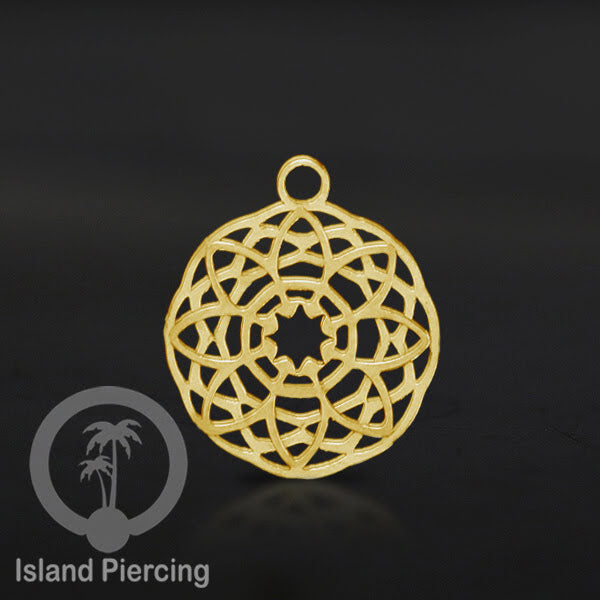 Body Jewelry Charm, liotin kecil, Stainless charm, steel charm, bracelet charm, warna gold.