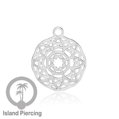 Body Jewelry Charm, liotin kecil, Stainless charm, steel charm, bracelet charm, warna silver.