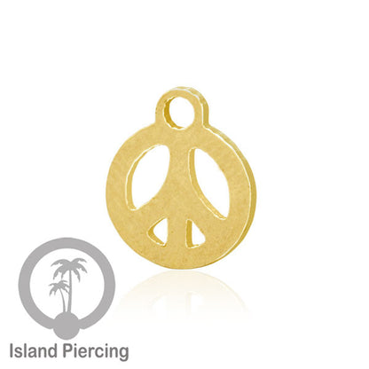 Body Jewelry Charm, liotin kecil, Stainless charm, steel charm, bracelet charm, warna gold.
