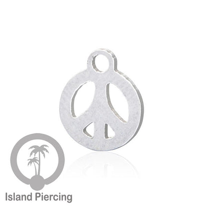 Body Jewelry Charm, liotin kecil, Stainless charm, steel charm, bracelet charm, warna silver.